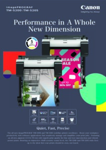 Canon imagePROGRAF TM-5200/TM-5205 brochure (opens specifications)