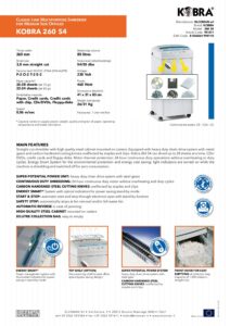 KOBRA 260 S4 brochure (opens specifications)