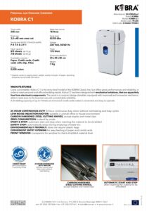 KOBRA C1 brochure (opens specifications)