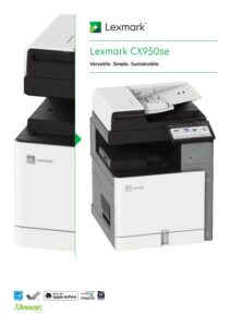 Lexmark CX950se brochure (opens specifications)