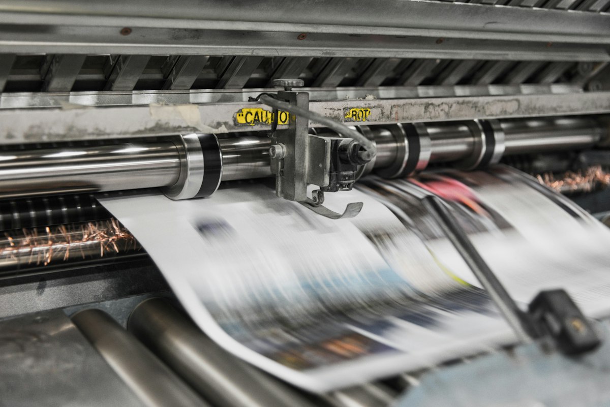 Production printing machine